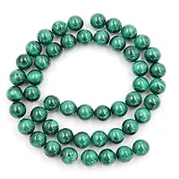 2 Strands Adabele Natural Green Malachite Healing Gemstone 10mm Round Loose Stone Beads (68-74pcs Total) for Jewelry Craft Making GE10-10