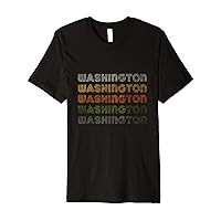 Love Washington Tee Grunge/Vintage Style Black Washington Premium T-Shirt