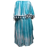 Women's Tiffany Strapless Dress Summer 2018 Tie-Dye