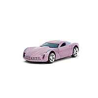 Pink Slips 1:32 W2 2009 Chevy Corvette Stingray Concept Die-Cast Car, Toys for Kids and Adults(Dusty Purple)