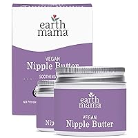 Earth Mama Vegan Nipple Butter | Cruelty-Free Breastfeeding Cream for Nursing Mamas | Lanolin-free 2-Ounce (2-Pack)