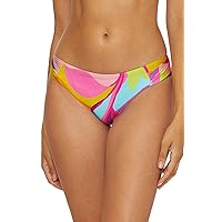 Trina Turk Women's Standard Lilleth Hipster Bikini Bottom, Floral Print, Cheeky Coverage, Swimwear Separates