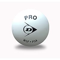 Dunlop Pro Glass Court Squash Ball, 12-Ball Box