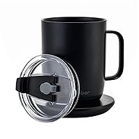 2pcs Coffee Mug Lids for Ember 14 oz Temperature Control Smart Mug 2, No Spill and Insulation Lid with Sealing Silicone Ring