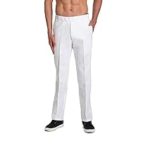 Linen Men's Dress Pants Trousers Flat Front Slacks Natural TAN Color