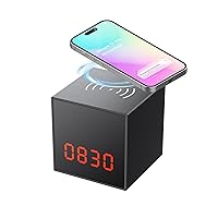 LIZVIE Spy Camera Hidden Camera Alarm Clock, Led Smart Clock with Live View for Bedroom Office Security