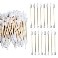 Sihuuu Cotton Swabs Applicator 100 Pcs Cleaning Cotton Sticks for Oil Makeup Gun Cotton Swabs, Eye Shadow Brush & Ears Remover Tool