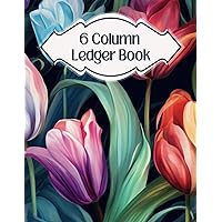 6 Column Ledger Book: Simple Six Column for Small Business Owners, Bookkeeping, and Personal Financial Planning - 8.5