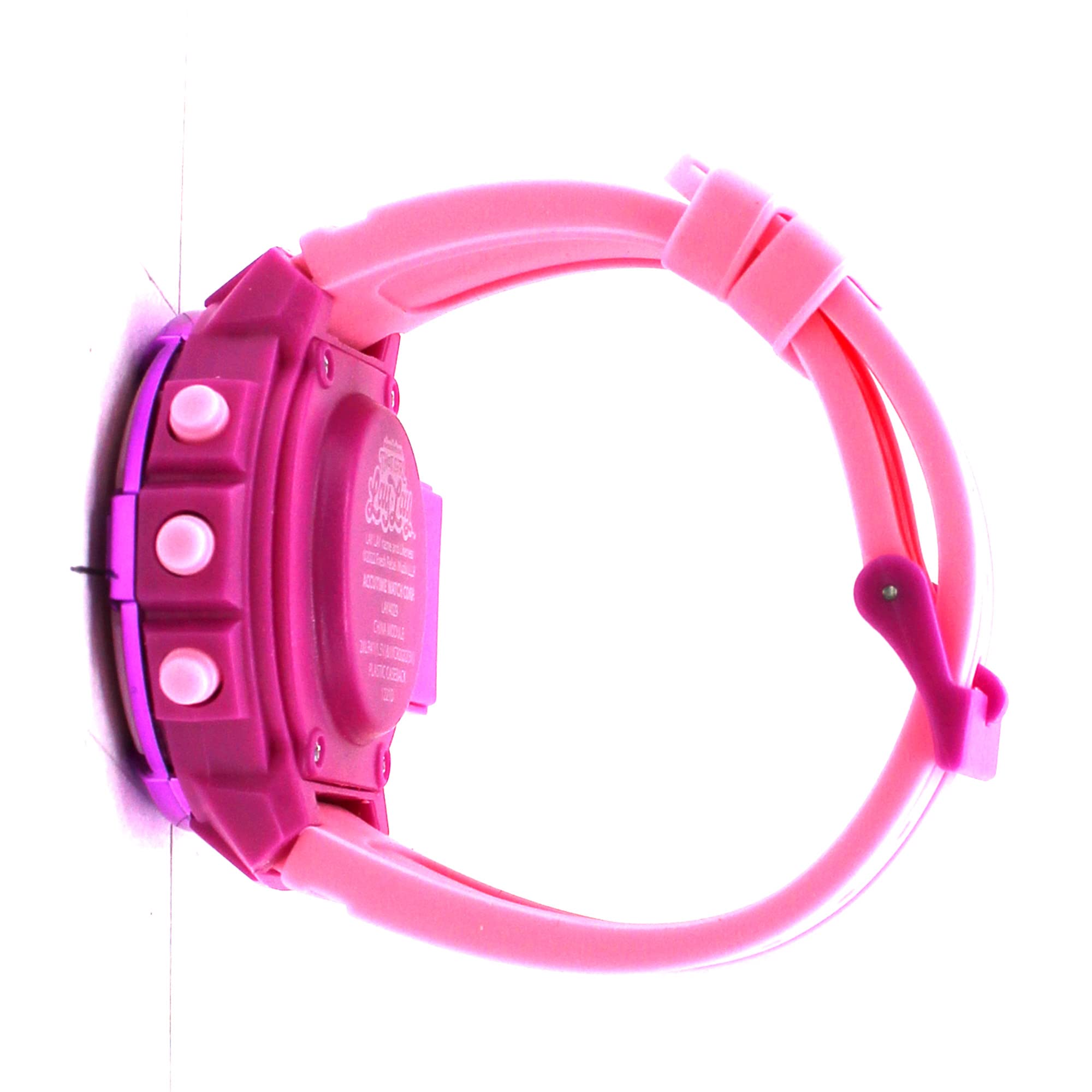 Accutime Kids Nickelodeon That Girl Lay Lay Purple & Pink Digital LCD Quartz Wrist Watch with Flashlight, Pink Strap for Girls, Boys, Kids (Model: LAY4029AZ)