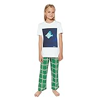 Youth Short Sleeve Holiday Outfit Set | 100% Cotton | Angle Fish