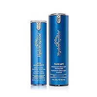 HydroPeptide Eye Authority and Face Lift Advanced Ultra-Light Moisturizer Bundle, (0.5 Ounce and 1 Ounce)
