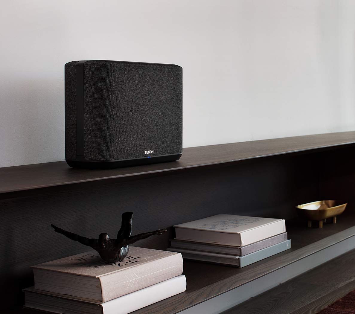 Denon Home 250 Wireless Speaker, HEOS and Alexa Built-in, AirPlay 2, and Bluetooth, Compact Design, Black