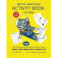 Large Activity Book for Kids: Brain Training Fun & Games to Boost Word Skills, Creativity & Logic (Puzzle Adventures with Cosmic Cat)