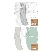 KeaBabies 3-Pack Organic Baby Swaddle Sleep Sacks - Newborn Swaddle Sack, Ergonomic Baby Swaddles 0-3 Months, Swaddles for Newborns, Baby Sleep Sack, Baby Swaddle Blanket Wrap, Baby Essentials