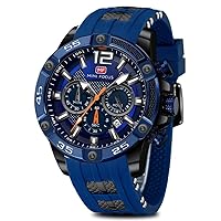 AIMES Watch for Men Sport Military Waterproof Chronograph Mens Watches Analog Quartz Big Face Classic Stylish Fashion Casual Designer Business Work Wrist Watch Elegant Gift for Men