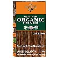 24 Herbs 100% Organic Dark brown Hair Color-150g