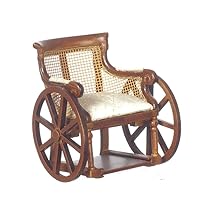 Town Square Miniatures Walnut Victorian Wheelchair