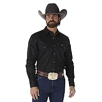 Wrangler Mens Western Long Sleeve Work Shirt