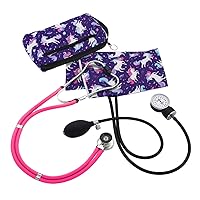 Prestige Medical Aneroid Sphygmomanometer/Sprague-Rappaport Kit, Unicorns Violet