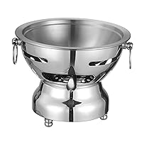 Round Chafing Dishes, Stainless Steel Buffet Warmers Sets, with Food Pan, Fuel Holder, 1 Person Portable Food Warmer for Parties Events Wedding, Picnic
