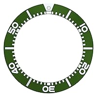 BEZEL INSERT COMPATIBLE WITH SEIKO DIVER SBCZ011 KINETIC WATCH SEIKO 5 SEA URCHIN GREEN
