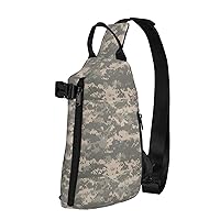 Army Digital Camouflage Print Crossbody Backpack,Travel Hiking Cross Bag Diagonally, Cycling Bag