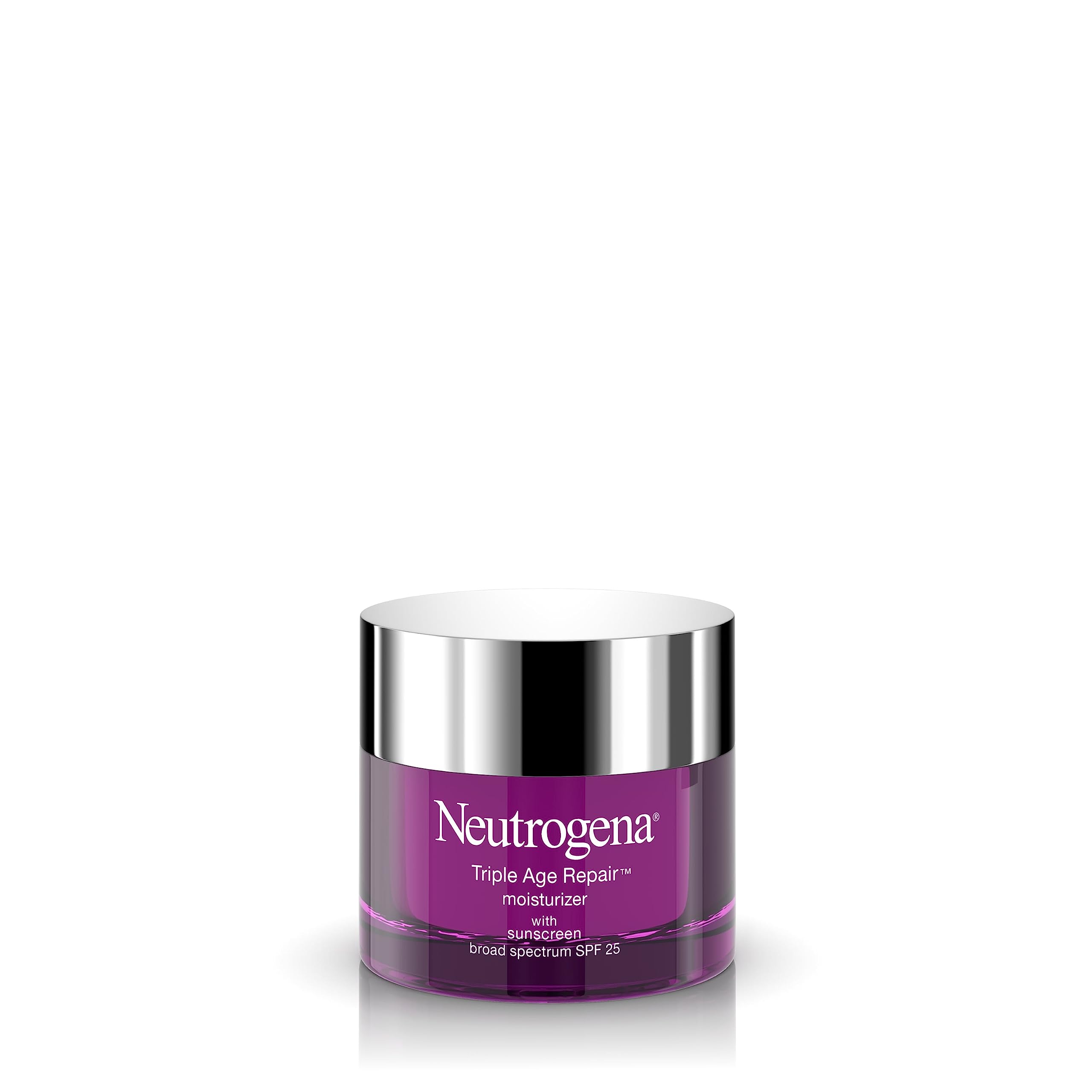 Neutrogena Triple Age Repair Anti-Aging Daily Facial Moisturizer with SPF 25 Sunscreen & Vitamin C, Firming Anti-Wrinkle Face & Neck Cream for Dark Spots, Glycerin & Shea Butter, 1.7 oz