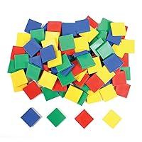 LEARNING ADVANTAGE edx Education Color Tiles - Set of 400 - Early Math - Counting, Sorting, Sequencing and Patterning Manipulative - Teach Fractions, Distance and Area