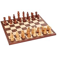 Classic Chess Set - Walnut Wood Board 12 in