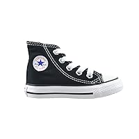 Converse All Star CT Infants Baby Toddlers Canvas Black/White 7j231 (6 M US)