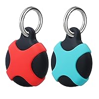Protective Case for AirTag,Lalasis【2 Pack】 Silicone Waterproof Protective Airtags Case Cover,Portable AirTag Holder Key Ring,Airtag Anti Scratch Protective Case for Kids Keys Bags Luggage Dogs Pets A