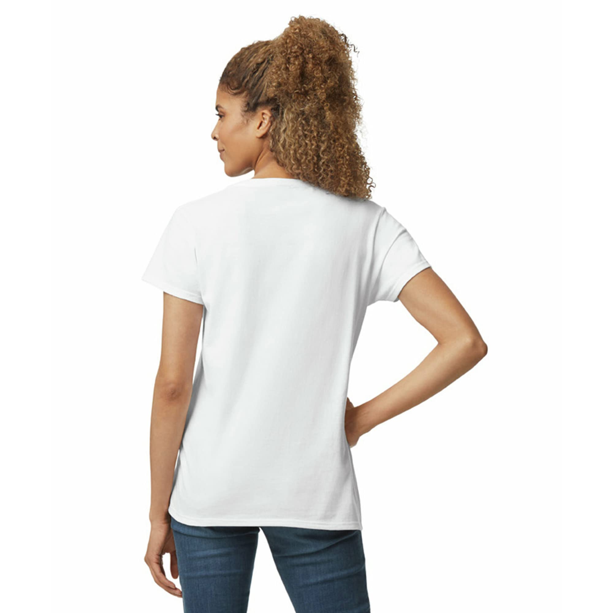 Gildan Women's Heavy Cotton V-Neck T-Shirt, 2-Pack