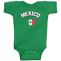 Threadrock Baby Boys' Mexico Mexican Flag Infant Bodysuit
