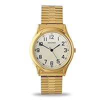 Sekonda 3244.27 Gents Gold Plated Analogue Expander Watch