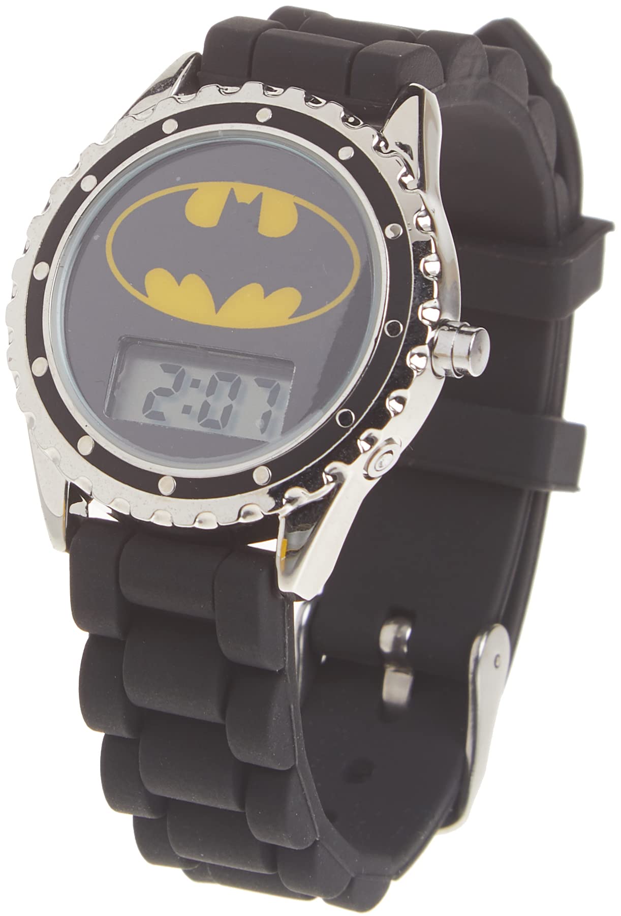 Mua Accutime Batman Kids' BAT4045 Black Rubber Strap with Batman Logo Face  Watch trên Amazon Mỹ chính hãng 2023 | Fado