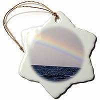 3dRose Australia, Tasmania, Maria Island. Rainbow in Tasman Sea - Ornaments (orn-329614-1)
