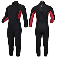 Kids Wetsuit for Toddler Girls Boys and Youth,3mm Neoprene Swimsuits Children Wet Suits 2mm Shorty/Full Long Sleeve Back Zip in Cold Water Warmth for Swimming Diving Jet Skiing Surfing