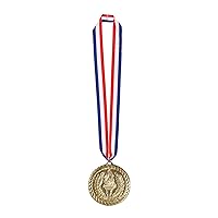 Beistle Gold Medal with Ribbon