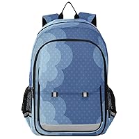 ALAZA Fluffy Cloud Polka Dot Casual Backpack Travel Daypack Bookbag