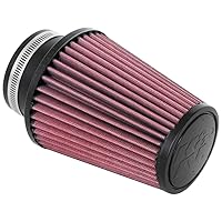 K&N Universal Clamp-On Air Filter: High Performance, Premium, Washable, Replacement Filter: Flange Diameter: 3 In, Filter Height: 6 In, Flange Length: 1.75 In, Shape: Round Tapered, RU-1039