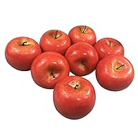 12pcs Fake Fruit House Kitchen Party Decoration Video Props Artificial Lifelike Simulation Red Apples (12pcs Red Apples)
