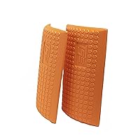 TSE-PPKS TSE-PRO Heavy Duty Padding Pocket Knee Savers with Extra Thick Foam Cushion, Soft Inner Liner, Adjustable One Size, Hi-Viz Orange