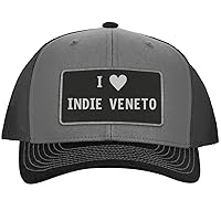 I Heart Love Indie Veneto - Leather Black Patch Engraved Trucker Hat