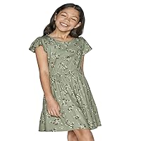 The Children's Place Girls' Floral Tiered Dress