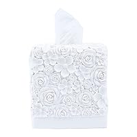 Modern Square Tissue Box Cover Holder,Bathroom Accessories Decor Unique Design Tissue Box Cover for Bathroom Vanity Counter Tops Also Great for Bedrooms and Living Rooms