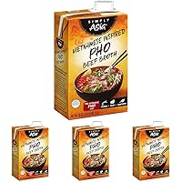 Simply Asia Vietnamese Inspired Pho Beef Broth, 26 fl oz (Pack of 4)