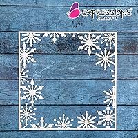 Expressions Craft BEDED Star Frame Chipboard Cutouts & Embellishments for Greeting Cards, Layouts, Mixed Media, Scrapbooking, Cardmaking, Inviatation Cards & Other DIY Crafts
