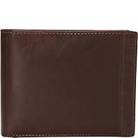 Mancini Leather Goods Casablanca Collection: Men’s RFID Wallet Billfold with