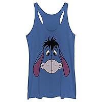 Disney Winnie The Pooh Eeyore Big Face Women's Racerback Tank Top