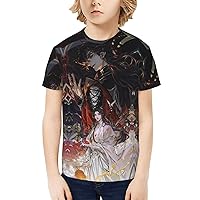 Fcpaestagaed_X_ Boys and Girls T-Shirt Novelty Fashion Tops Kids Shirt Anime Short Sleeves